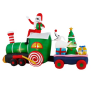Jack Skellington on Train Scene Christmas Inflatable